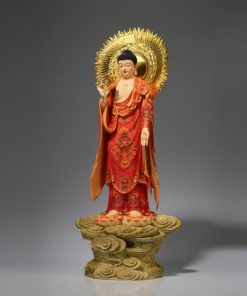 Tượng Phật A Di Đà Đứng Trên Mây Uy Nghiêm