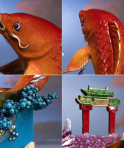 Tượng Cá Chép Vượt Vũ Môn Hóa Rồng