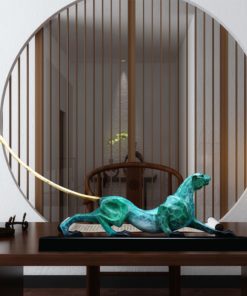 Tượng Báo Uy Phong Bằng Đồng
