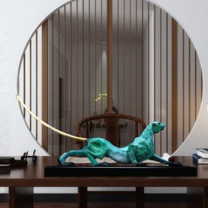 Tượng Báo Uy Phong Bằng Đồng