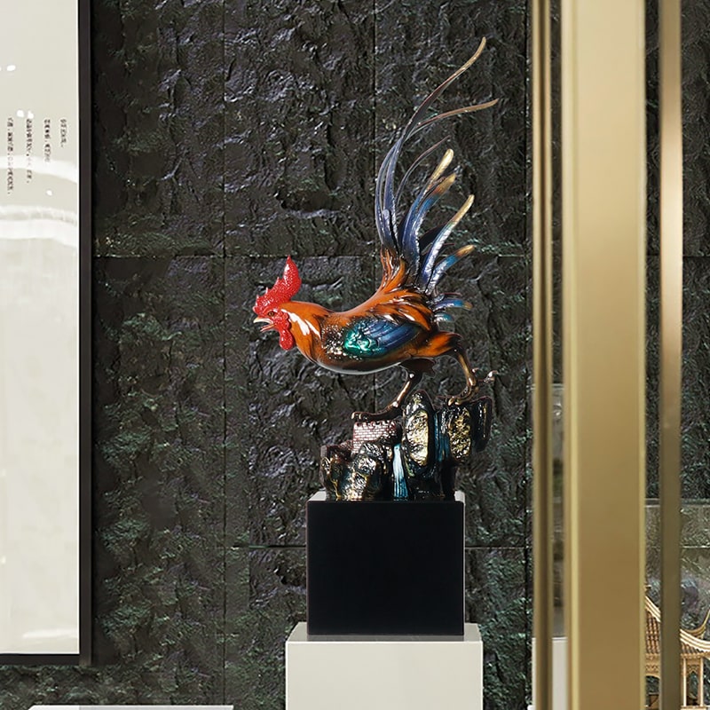 Tượng Gà Trống Nghệ Thuật Đón Bình Minh