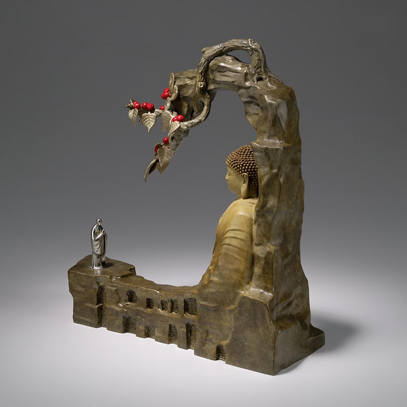 Tượng Phật Thích Ca Dưới Cây Bồ Đề