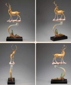 Tượng Hươu Phong Thủy Lộc Đỉnh Vân