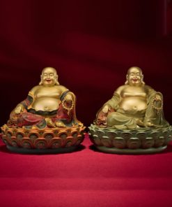 Tượng Phật Di Lặc An Lạc Trên Đài Sen