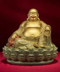 Tượng Phật Di Lặc An Lạc Trên Đài Sen