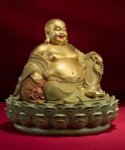 Tượng Phật Di Lặc An Lạc Trên Đài Sen