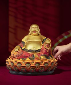 Tượng Phật Di Lặc An Lạc Trên Đài Sen