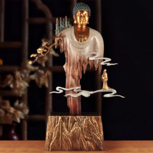 Tượng Phật Thích Ca Từ Bi Hòa Quyện Mây - Shop Decor Hà Nội