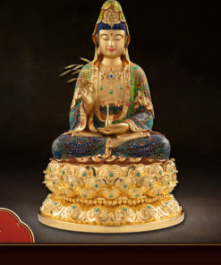 Tượng Quan Thế Âm Bồ Tát An Lạc Đế Sen Vàng