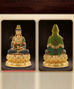 Tượng Quan Thế Âm Bồ Tát An Lạc Đế Sen Vàng