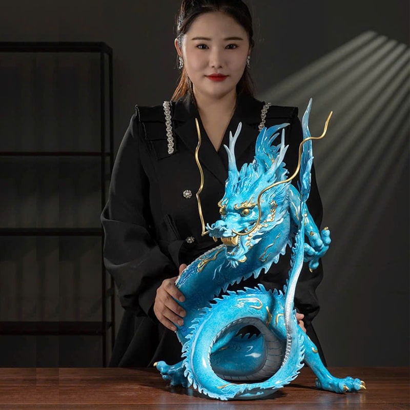 Tượng Rồng Thiên Thanh Uốn Lượn