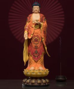 Bộ Tượng Tây Tam Thánh Đứng Trên Đài Sen