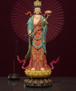 Bộ Tượng Tây Tam Thánh Đứng Trên Đài Sen