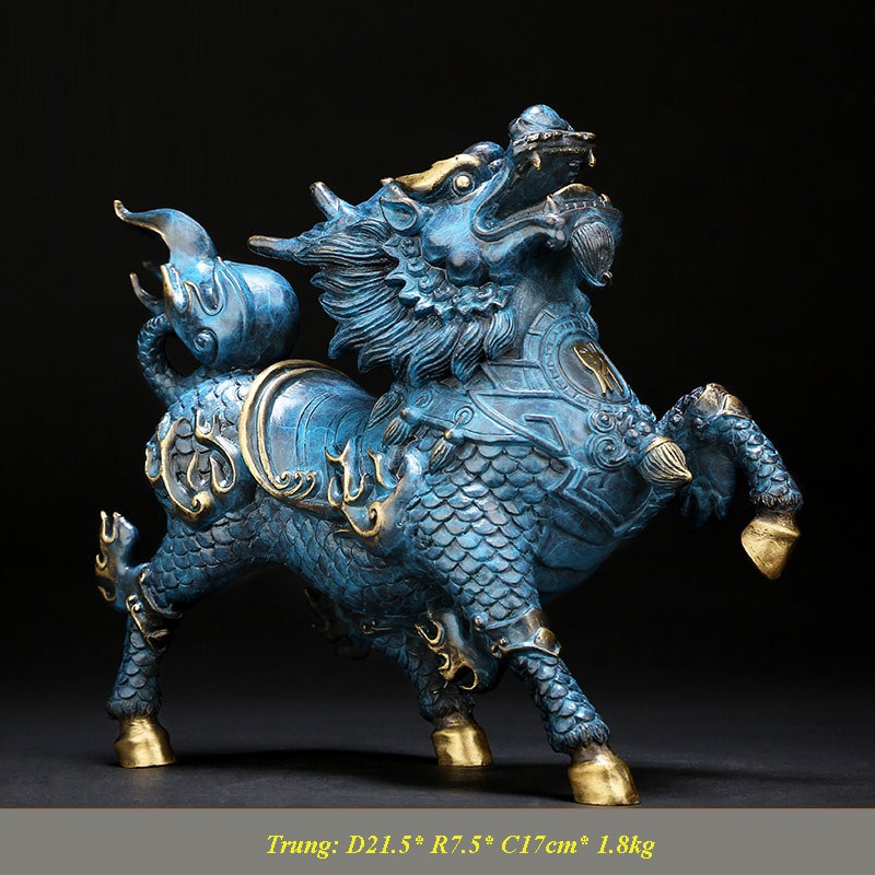 Tượng Thánh Mã Kỳ Lân Bằng Đồng