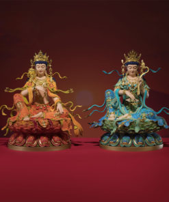 Tượng Văn Thù Trí Tuệ Và Phổ Hiền Hạnh Nguyện