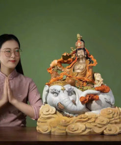 Tượng Văn Thù Và Phổ Hiền Bồ Tát