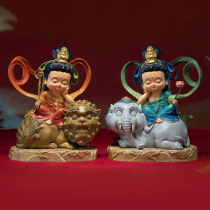 Tượng Văn Thù Và Phổ Hiền Đồng Tử - Shop Decor Hà Nội