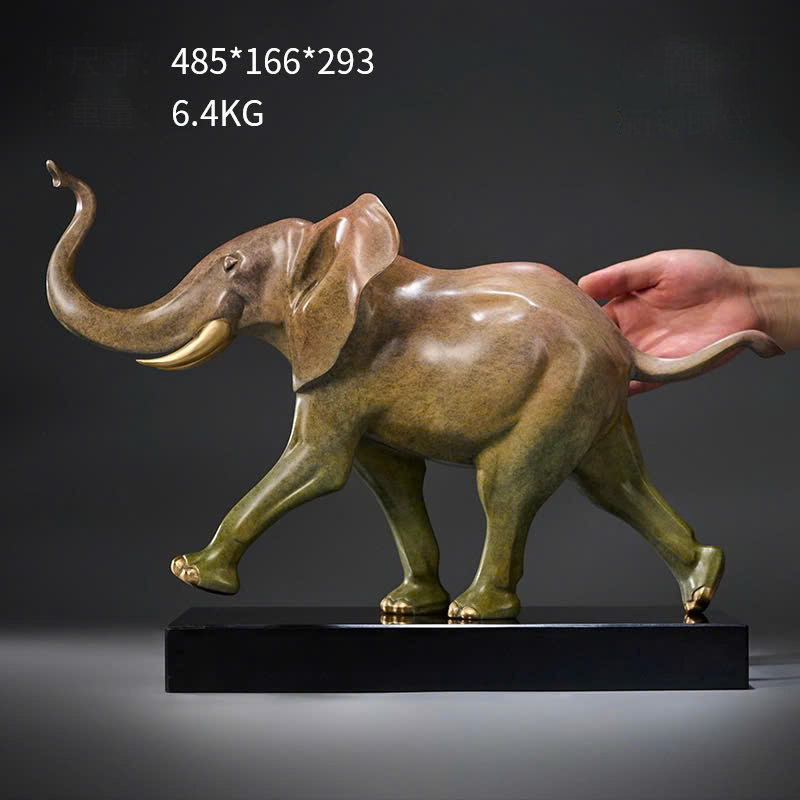 Tượng Voi Phong Thủy Tiến Bước